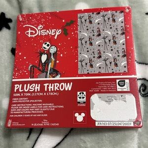 Disney Red and Black Plush Throw